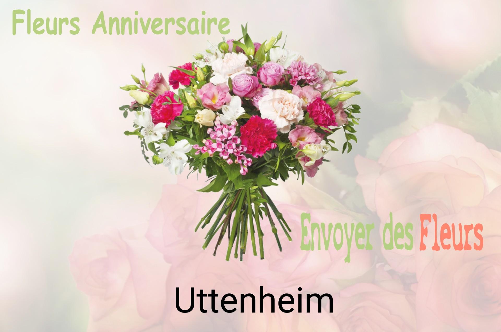 Bouquet de fleurs d’anniversaire livré à Uttenheim
